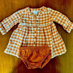 Cat & Jack flannel dress set